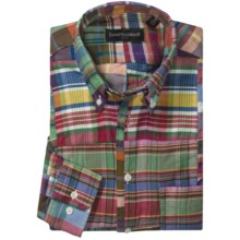 Kenneth Gordon Cotton Sport Shirt - Long Sleeve (For Men) in Multi Plaid - Closeouts