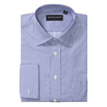 Kenneth Gordon Narrow Stripe Dress Shirt - Cotton, French Cuff, Long Sleeve (For Men) in Blue/White - Closeouts
