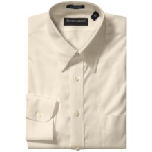 Kenneth Gordon Non-Iron Cotton Dress Shirt - Long Sleeve (For Men) in Ecru - Closeouts