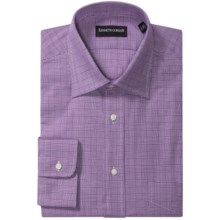 Kenneth Gordon Prince of Wales Dress Shirt - Spread Collar, Long Sleeve (For Men) in Purple - Closeouts