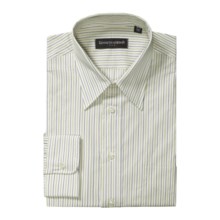 Kenneth Gordon Stripe Dress Shirt - Cotton, Long Sleeve (For Men) in Green - Closeouts