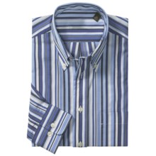 Kenneth Gordon Stripe Sport Shirt - Long Sleeve (For Men) in White/Blue/Ltblue/Black/Beige - Closeouts
