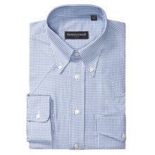 Kenneth Gordon Western Dress Shirt - Graph Check, Long Sleeve (For Men) in Blue/White - Closeouts