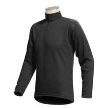 Kenyon Polarskins Long Underwear Shirt - Midweight Zip Neck, Long Sleeve (For Tall Men) in Black - Closeouts