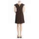 Keyhole Jersey Knit Dress - Short Flutter Sleeve (For Women)