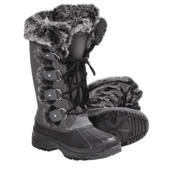 Khombu Arctic 2 Winter Pac Boots - Weatherproof, Lace-Ups (For Women) in Grey