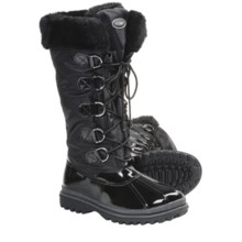 Khombu Birch High 2 Winter Boots - Weatherproof (For Women) in Black Patent - Closeouts