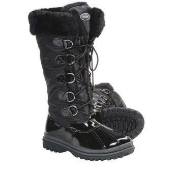 Khombu Birch High 2 Winter Boots - Weatherproof (For Women) in Black Patent