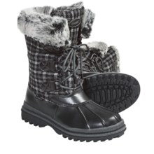 Khombu Birch Low 2 Winter Pac Boots - Waterproof (For Women) in Black/Grey - Closeouts