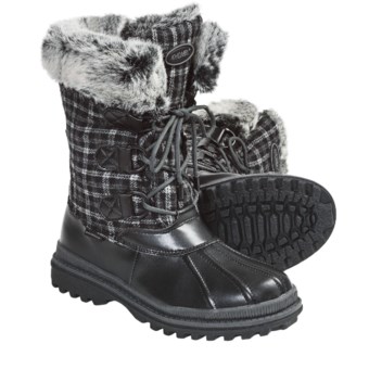Khombu Birch Low 2 Winter Pac Boots - Waterproof (For Women) in Black/Grey