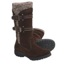 Khombu Boulder Sweater Boots - Suede, Insulated (For Women) in Brown - Closeouts
