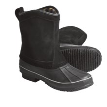 Khombu Duck Suede Winter Boots - Pull-On (For Men) in Black - Closeouts