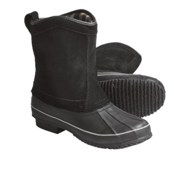 Khombu Duck Suede Winter Boots - Pull-On (For Men) in Black
