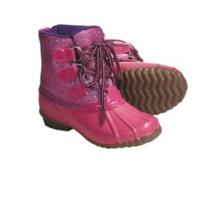 Khombu Glitter Bean High Winter Boots - Waterproof, Fleece Lined (For Girls) in Fuchsia - Closeouts