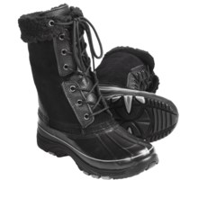 Khombu Highland 2 Suede Pac Boots - Waterproof, Faux-Fur Lining (For Women) in Black - Closeouts