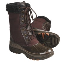 Khombu Highland 2 Suede Pac Boots - Waterproof, Faux-Fur Lining (For Women) in Dark Brown - Closeouts