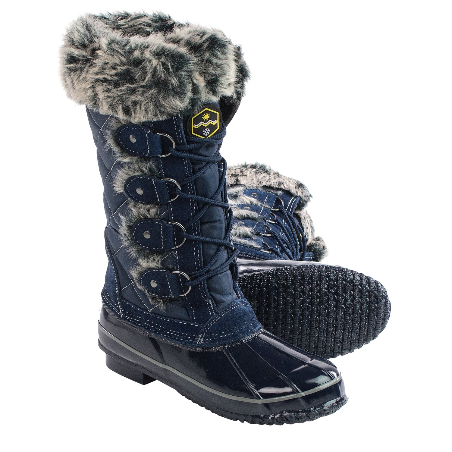 navy snow boots womens