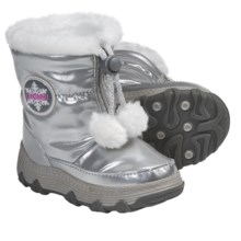 Khombu Moon Traveler Winter Boots - Weatherproof, Insulated (For Little Girls) in Silver - Closeouts