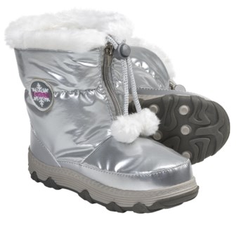 Khombu Moon Traveler Winter Boots - Weatherproof, Insulated (For Youth Girls) in Silver