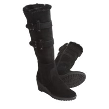 Khombu Rainbow Boots - Suede, Faux-Fur Lining (For Women) in Black - Closeouts