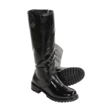 Khombu Snake Boots  (For Women) in Black - Closeouts