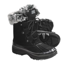 Khombu Upland Low Pac Boots - Waterproof, Faux-Fur Lined (For Women) in Black - Closeouts