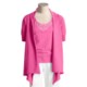 Kial Cotton-Rich Cardigan Sweater - Drape Front (For Women)