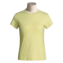 Kial Perfect Cotton T-Shirt - Short Sleeve (For Women) in Sage - Closeouts