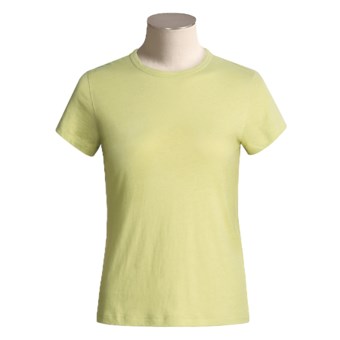 Kial Perfect Cotton T-Shirt - Short Sleeve (For Women) in Sage