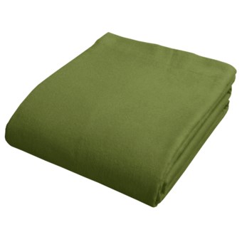 Kimlor Solid Flannel Sheet Set - Full in Dark Sage
