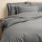 Kimlor Solid Flannel Sheet Set - Queen, 6 oz. in Grey