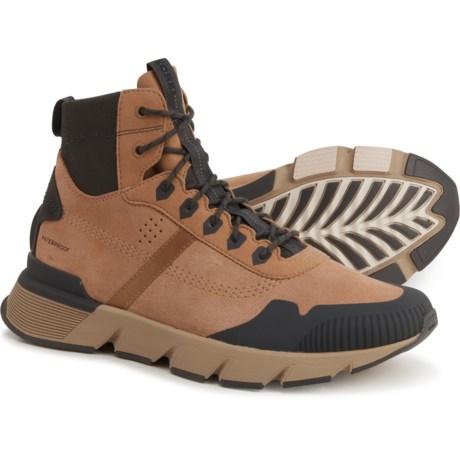 Sorel Kinetic Rush Mid Sneakers - Waterproof, Leather (For Men) - TAWNY BUFF, SANDY TAN (10 )