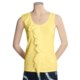 Kinross Cascade Ruffle Knit Shirt - Stretch Cotton, Sleeveless (For Women)
