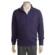 Kinross Cashmere Diamond Texture Sweater - Zip Neck (For Men)