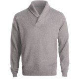 Kinross Cashmere Pullover Sweater - Elbow Patches, Shawl Collar (For Men)