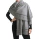 Kinross Cashmere Smocked Trim Wrap - 2-Ply, 12-Gauge (For Women)