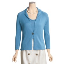 Kinross Cotton Knit Blazer (For Women) in Cornflower - Closeouts