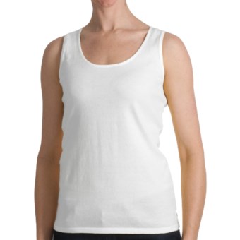 Kinross Cotton Tank Top - 2-Ply, 14-Gauge (For Women) in Canvas