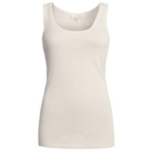 Kinross Lightweight Luxe Tank Top - Modal-Cashmere (For Women) in Linen - Closeouts