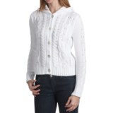 Kinross Luxe Cotton Hooded Sweater (For Women)