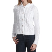 Kinross Luxe Cotton Hooded Sweater (For Women) in Canvas - Closeouts