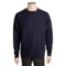 Kinross Plaited Jersey Sweater - Cashmere, Rolling Crew Neck (For Men) in Midnight/Charcoal