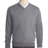 Kinross Plaited Jersey Sweater - Cashmere, V-Neck (For Men)