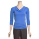 Kinross Supima® Cotton Sweater - Drape Neck (For Women)