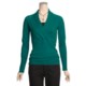 Kinross Worsted Cashmere Sweater - Surplice (For Women)