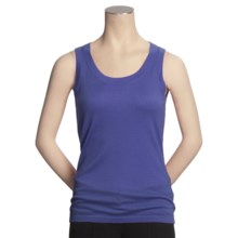 Kinross Worsted Cashmere Tank Top - Scoop Neck (For Women) in Ink - Closeouts