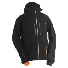 KJUS Charger Jacket - Waterproof (For Men) in Black/Golden Poppy/White - Closeouts