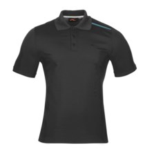 KJUS Dunbar Polo Shirt - Short Sleeve (For Men) in Black/Bluejay - Closeouts
