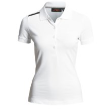 KJUS Greenan Polo Shirt - Short Sleeve (For Women) in White/Black - Closeouts