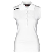 KJUS Greenan Polo Shirt - Sleeveless (For Women) in White/Black - Closeouts